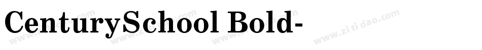 CenturySchool Bold字体转换